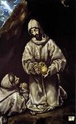 St Francis and Brother Leo Meditating on Death, GRECO, El